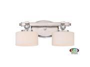 Quoizel Downtown LED 2 Light Bath in Brushed Nickel