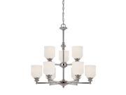Savoy House Melrose 9 Light Chandelier in Polished Chrome