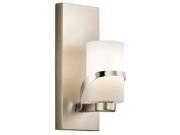 Kichler Stelata 1 Light Wall Sconce in Polished Nickel
