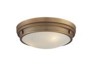 Savoy House Lucerne Flush Mount in Warm Brass