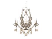 Savoy House Rothchild 12 Light Chandelier in Oxidized Silver