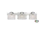 Quoizel Platinum Collection Seaview LED 3 Light Bath in Polished Chrome