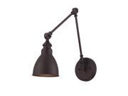 Savoy House Dakota 1 Light Adjustable Wall Lamp in English Bronze