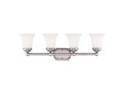 Savoy House 8P 60500 4 69 Four Light Bath Bar from the Main Street Collection Pewter