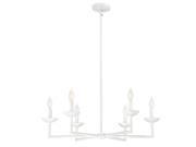 Savoy House Piper 6 Light Chandelier in Porcelena