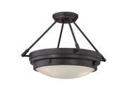 Savoy House Lucerne 3 Light Semi Flush in English Bronze