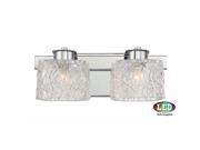 Quoizel Platinum Collection Seaview LED 2 Light Bath in Polished Chrome