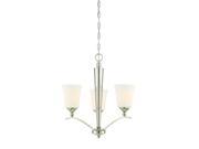 Trade Winds Classic 3 Light Chandelier in Polished Nickel