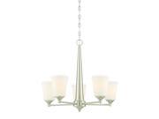 Trade Winds Classic 5 Light Chandelier in Brushed Nickel