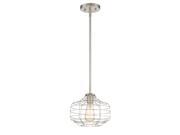 Trade Winds Wired 1 Light Pendant in Brushed Nickel