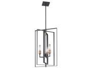 Kichler 43983 Black Taubert 3 Light 15" Wide Single Pendant