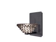 WAC Giselle LED Wall Sconce w/ Black Ice Glass Shade in Rubbed Bronze WAC Giselle LED Wall Sconce w/ Black Ice Glass Shade in Rubbed Bronze
