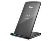 Wireless Charger, Wireless Charging station, iPhone X Wireless Charger, 10W Fast Wireless Charging Pad Stand for Galaxy S9/S9+Note 8/5 S8/S8+ S7/S7 Edge S6 Edge