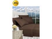 Celine Linen ® Luxury Silky Soft 1500 Series Wrinkle Free 3 Piece Bed Sheet Set Deep Pocket up to 16 inch Twin Chocolate Brown