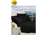 Celine Linen ® Luxury Silky Soft 1500 Series Wrinkle Free 3 Piece Bed Sheet Set Deep Pocket up to 16 inch Twin Black