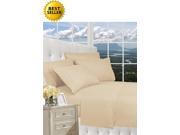 Celine Linen ® Luxury Silky Soft 1500 Series Wrinkle Free 3 Piece Bed Sheet Set Deep Pocket up to 16 inch Twin Cream Tan