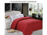 Celine Linen® Luxury Down Alternative Double Filled Comforter %100 HypoAllergenic King Cal King Burgundy