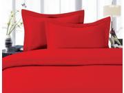 Elegant Comfort® 1500 Thread Count Wrinkle Fade and Stain Resistant 3 Piece Bed Sheet set Deep Pocket HypoAllergenic Twin Twin XL Red
