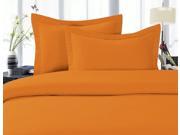 Elegant Comfort® 1500 Thread Count Wrinkle Fade and Stain Resistant 4 Piece Bed Sheet set Deep Pocket HypoAllergenic California King Elite Orange