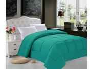 Celine Linen® Luxury Down Alternative Double Filled Comforter %100 HypoAllergenic Twin Twin XL Turquoise