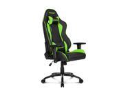 AKRacing Nitro Series Premium Gaming Chair with High Backrest Recliner Swivel Tilt Rocker and Seat Height Adjustment Mechanisms with 5 10 warranty Green