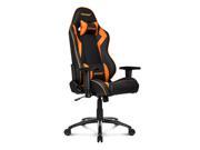 AKRacing Octane Super Premium Gaming Chair with High Backrest Recliner Swivel Tilt Rocker and Seat Height Adjustment Mechanisms with 5 10 Orange