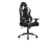 AKRacing Octane Super Premium Gaming Chair with High Backrest Recliner Swivel Tilt Rocker and Seat Height Adjustment Mechanisms with 5 10 White