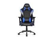 AKRacing Overture Series Super Premium Gaming Chair with High Backrest Recliner Swivel Tilt Rocker and Seat Height Adjustment Mechanisms with 5 10 Blue