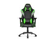 AKRacing Overture Series Super Premium Gaming Chair with High Backrest Recliner Swivel Tilt Rocker and Seat Height Adjustment Mechanisms with 5 10 Green