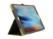 iPad Pro Case Celicious Notecase T Apple iPad Pro PU Leather Folio Stand Case [Grey with Green Interior]