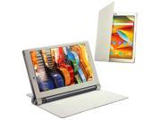 Celicious Notecase W2 Wallet Stand Case for Lenovo Yoga Tab 3 8.0 White