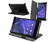 Celicious Notecase U2 Leather Ultra Slim Wallet Stand Case for Sony Xperia Z2 Black