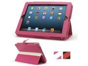 Celicous Notecase W2 Pink White PU Leather Folio Case for Apple iPad 4 iPad 3 iPad 2