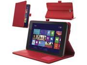 Celicious Hot Pink Executive PU Leather Folio Case for Dell Venue 8 Pro Windows 8.1