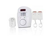 iMeshbean Motion Alarm Chime Sensor Detector Wireless Home Security System with 2 Remote Control