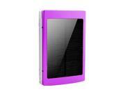 iMeshbean10000mAh Dual USB Portable Solar Battery Charger Power Bank For Cell Phone Purple