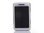 iMeshbean Dual USB Solar Power Bank 20000mah Portable External Battery Charger For phone Sliver