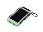 iMeshbean 30000mAh Power Bank Solar Charger Waterproof Portable External Battery USB Charger Built in LED light White Green