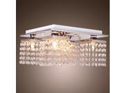 Crystal Light Lamp Pendant Fixture Flush Mount Square Crystal Light Lamp Pendant Fixture Flush Mount Square