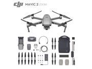 DJI Mavic 2 Zoom Drone Quadcopter w 2X Optical Zoom CMOS Sensor + Fly More Kit, Simple Bundle, Free Landing Pad