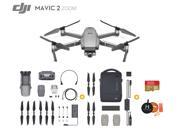 DJI Mavic 2 Zoom Drone Quadcopter with 2X Optical Zoom + Fly More Kit, Deluxe Bundle, Extra Landing Pad and Extreme microSDXC Card