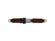 Universal Lap Seatbelt, Metal Button 60 Inch, Dark Brown Universal Lap Seatbelt, Metal Button 60 Inch, Dark Brown