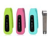 3 Pcs New Version Replacement Clip Accessory Pack For Fitbit ONE Anti Slip Off and Improved Cap Design-Green,Pink,Teal
