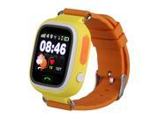 TechComm Q90 GSM Unlocked Kids Smartwatch with Triple Positioning, GPS Tracking, WiFi, Pedometer, Sleep Monitor, Geofencing and Watch Removal Alert  - Yellow