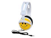 Cute 1.2M 3.5mm Wired Headset Handsfree Earphone Cartoon Smile Face Children Kids Foldable Headband Headphones Cute 1.2M 3.5mm Wired Headset Handsfree Earphone Cartoon Smile Face Children Kids Foldable Headband Headphones