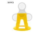 50 PCS Plastic Desk Display Rack Rotating Holder for Fidget Spinner (Yellow)