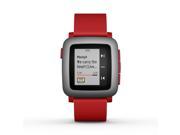 Pebble Time Smartwatch Wireless Activity and Fitness Tracker with Sleep Monitor + Heart Rate, Red