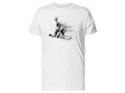 UPC 706995000116 product image for Snowboarder Line Art Tee Men's -Image by Shutterstock | upcitemdb.com