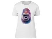 UPC 706995485623 product image for Amazing Watercolor Gorilla Face Tee Women's -Image by Shutterstock | upcitemdb.com