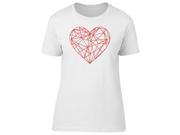 UPC 706995475563 product image for Geometric Red Heart Tee Women's -Image by Shutterstock | upcitemdb.com